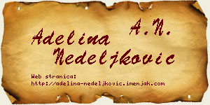 Adelina Nedeljković vizit kartica